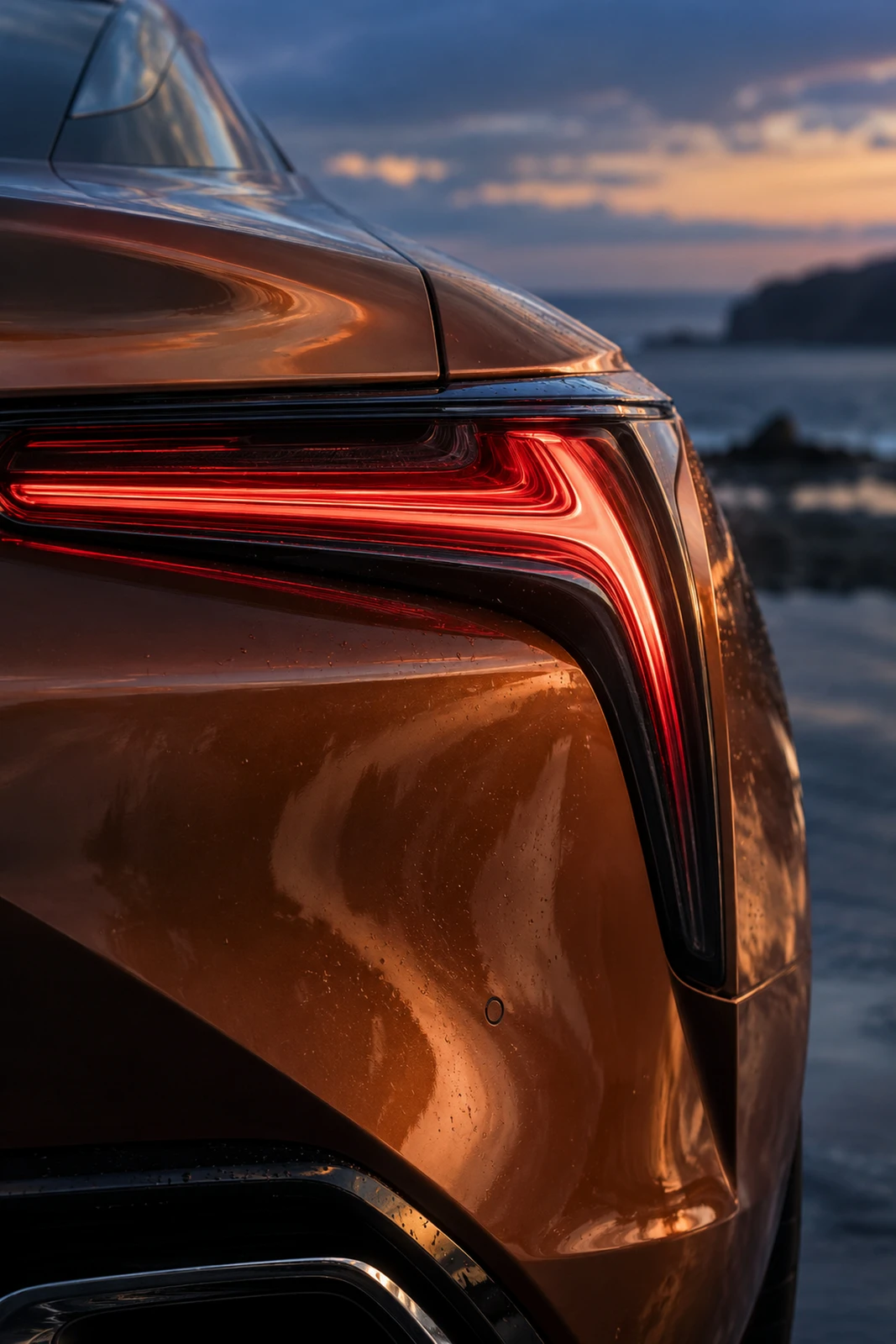 АВТО 1008145 Лексус LC500 Зеркальная глубина фонаря
