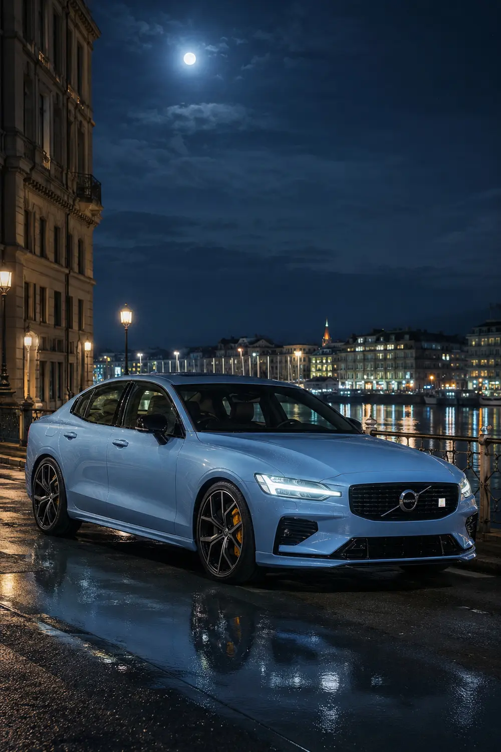 АВТО 1003838 голубой Volvo S60 Polestar в Женеве