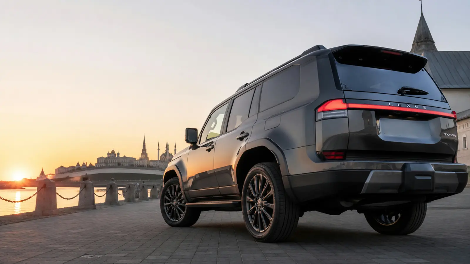 АВТО 1003296 графитовый Lexus GX 550 крупно заднее колесо и линия борта