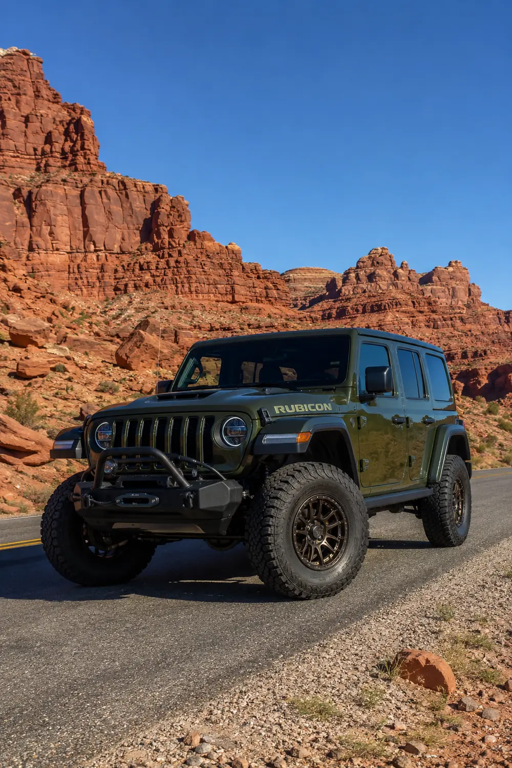 АВТО 1003904 Jeep Wrangler Rubicon 392 на дороге Юты
