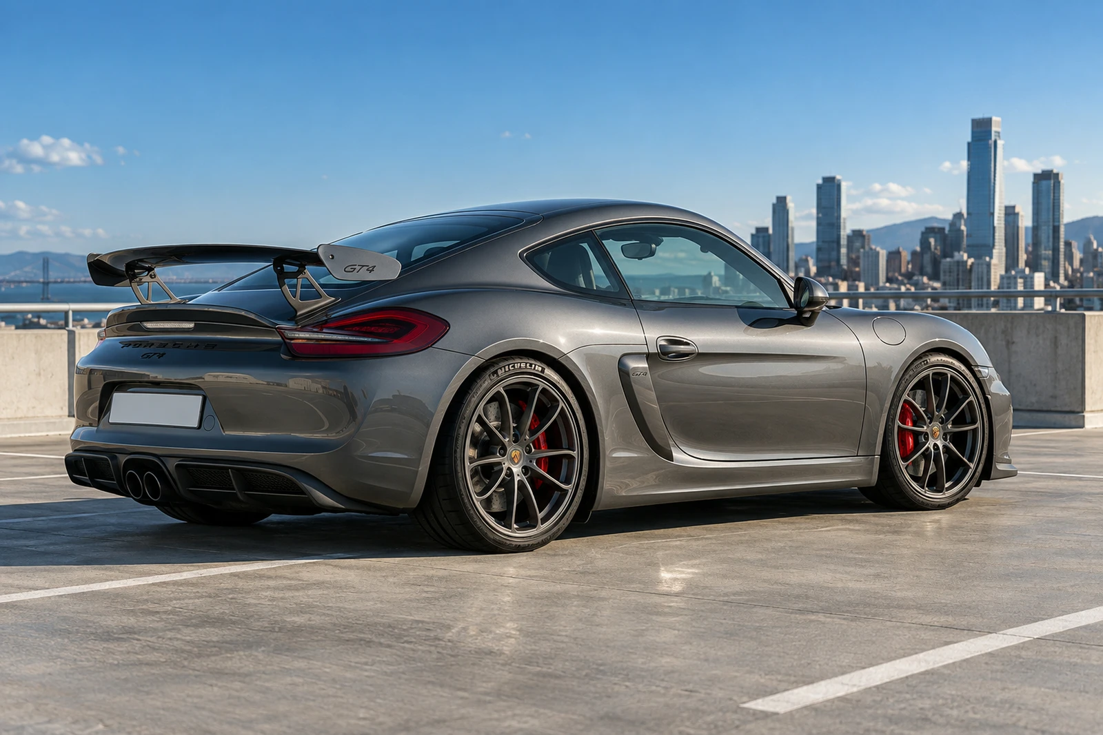 АВТО 1008040 Porsche Cayman GT4 981 Архитектурный кадр