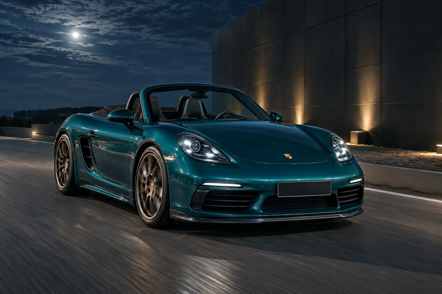АВТО 1006796 Porsche Boxster 981 бирюзовый керамический фасад