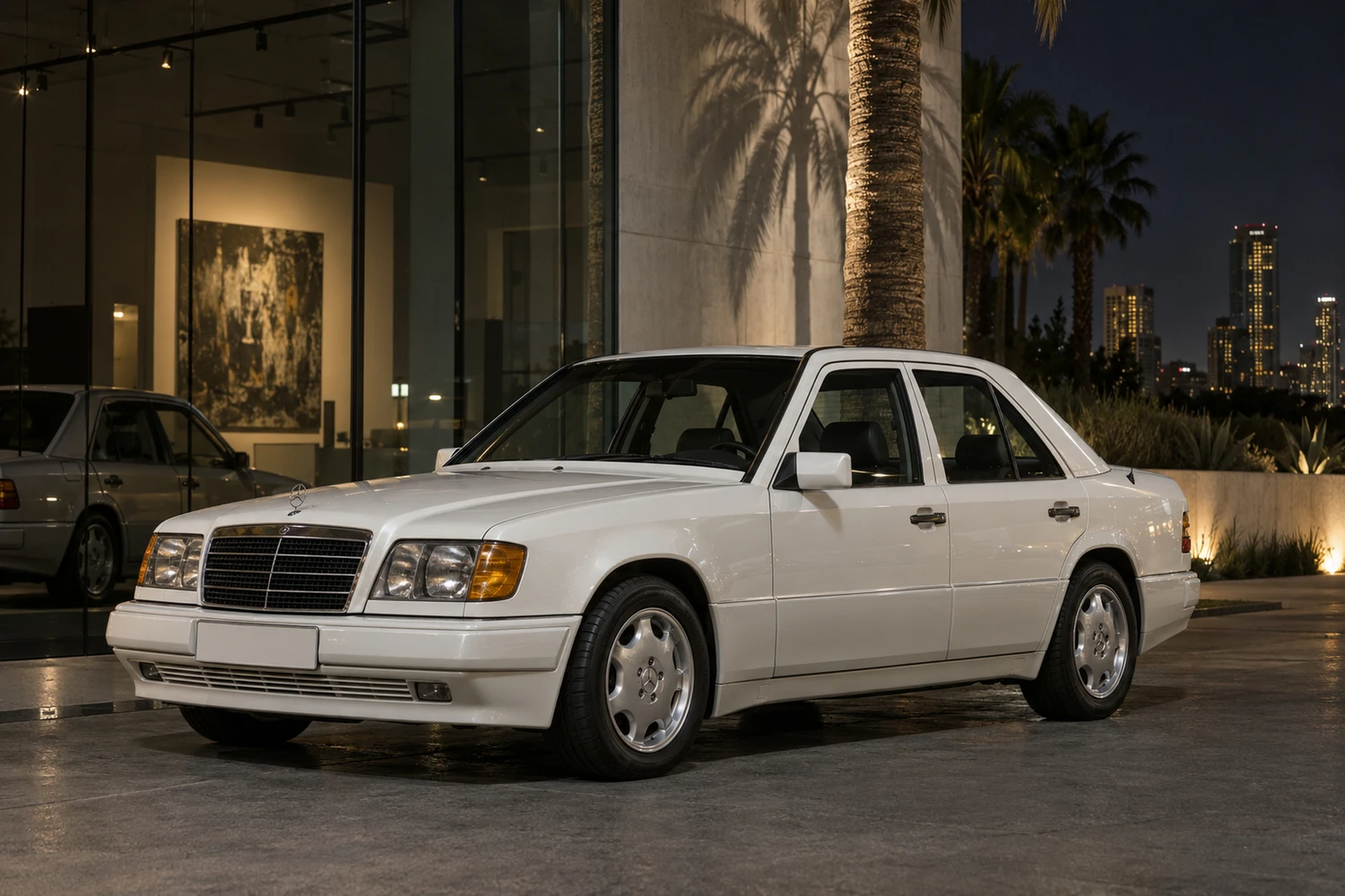 АВТО 1007435 Mercedes W124 белый Лос Анджелес