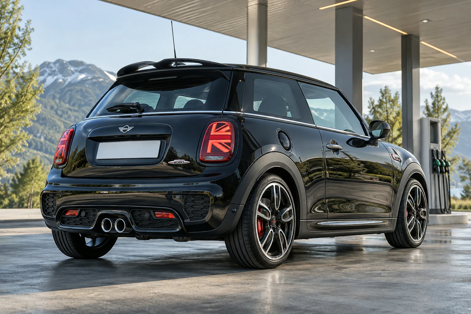 АВТО 1007319 MINI JCW F56 чёрный ночная АЗС