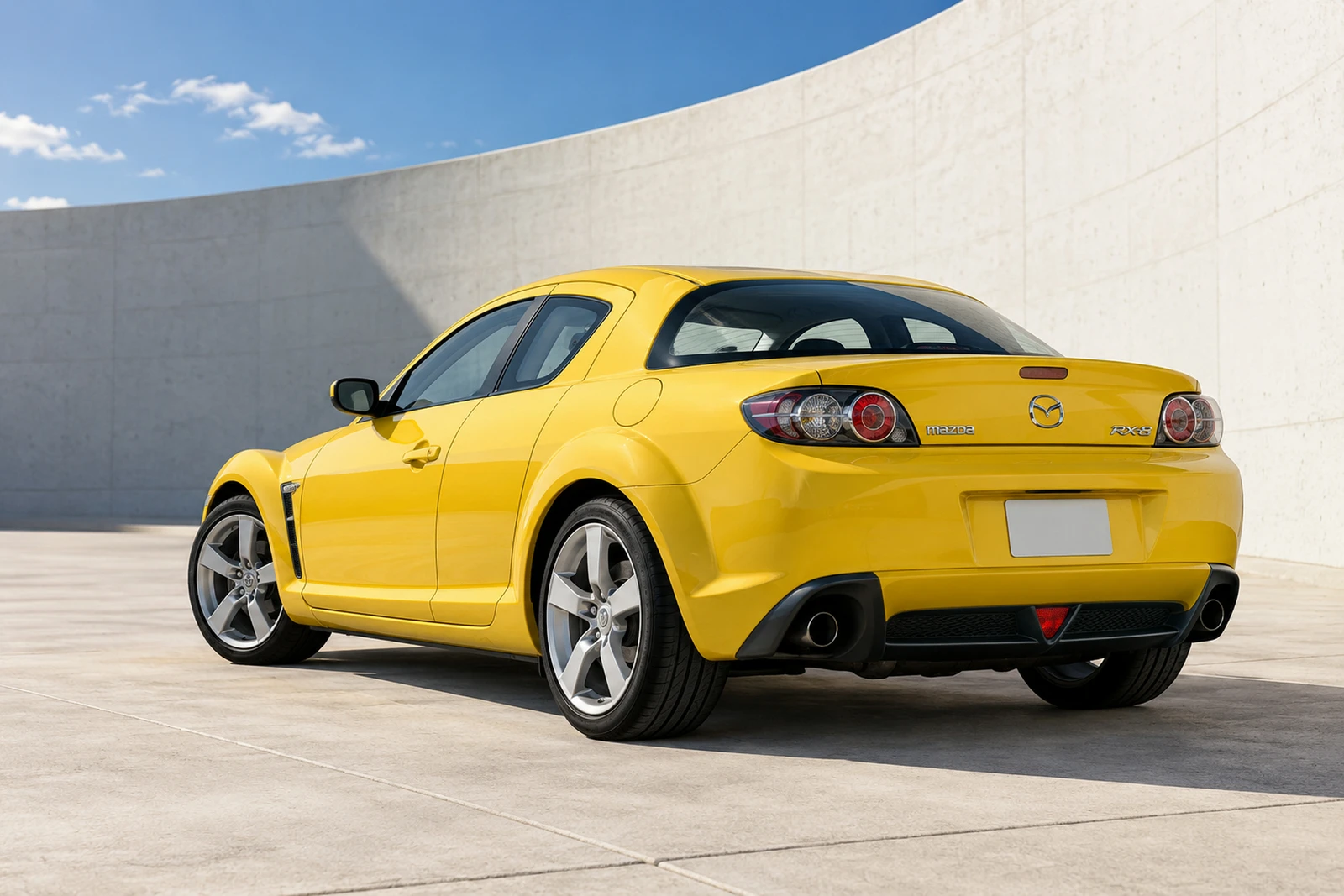АВТО 1008356 Мазда RX8 Жёлтый Белая геометрия