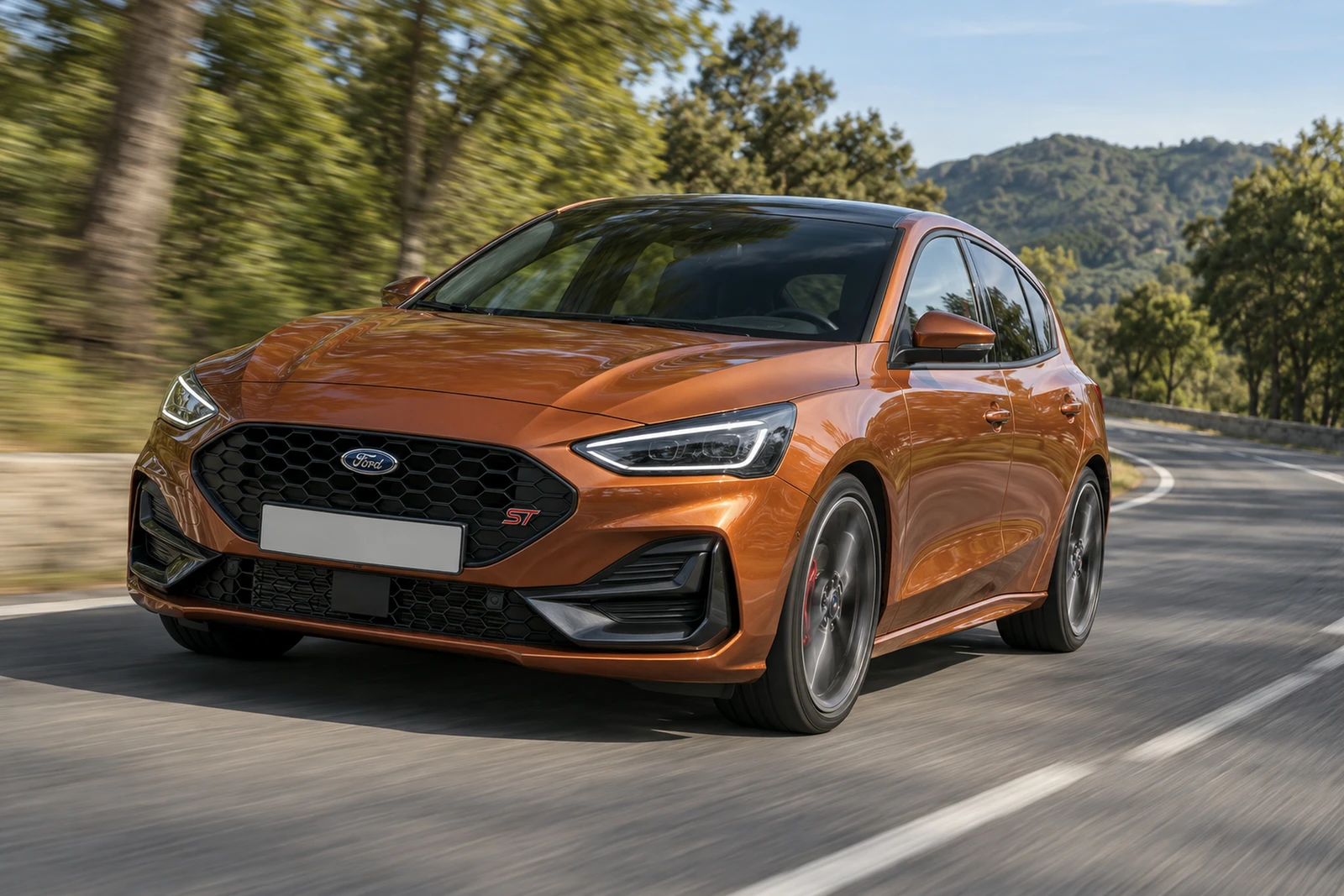 АВТО 1007888 Форд Фокус ST медный Шоссе