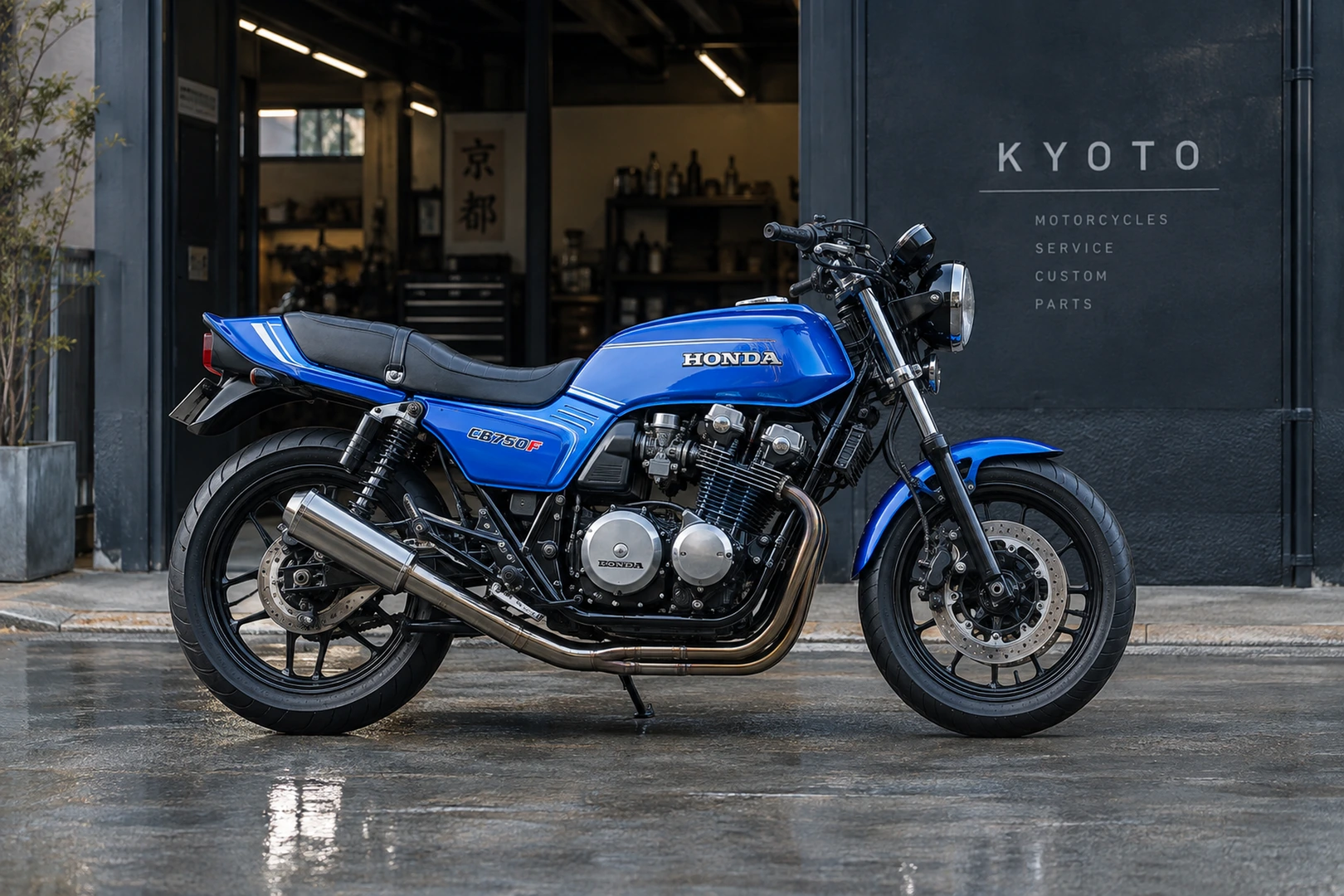 АВТО 1008814 Honda CB750F restomod мото