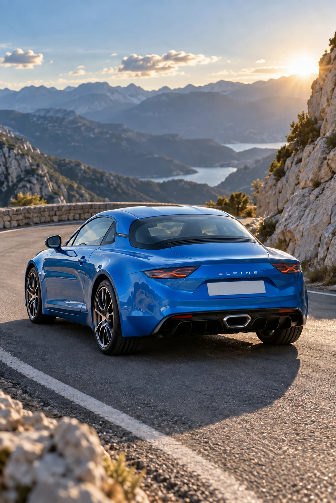 АВТО 1008423 Альпин A110 Голубой Горный поворот