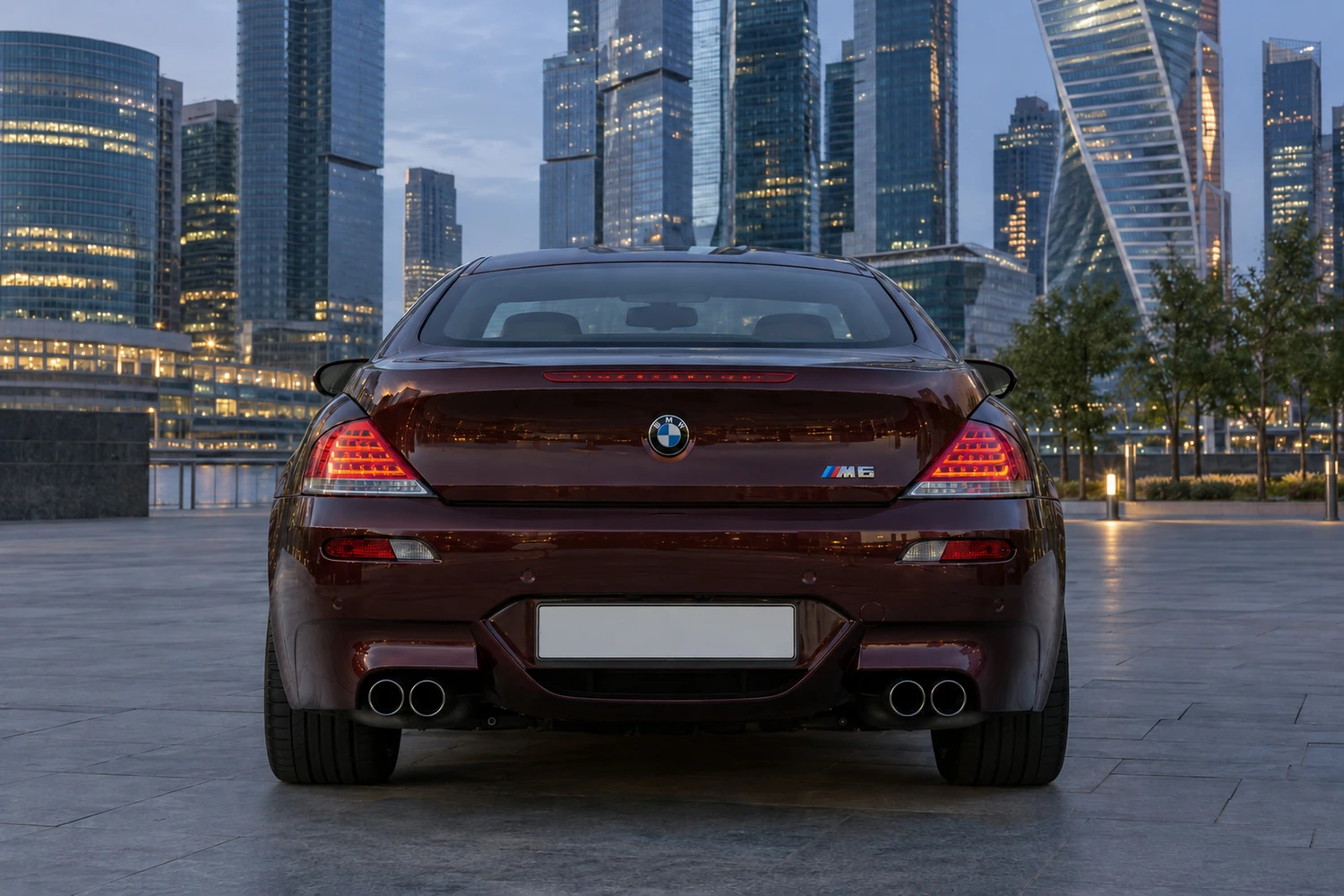 АВТО 1007343 BMW M6 E63 бордовый Москва