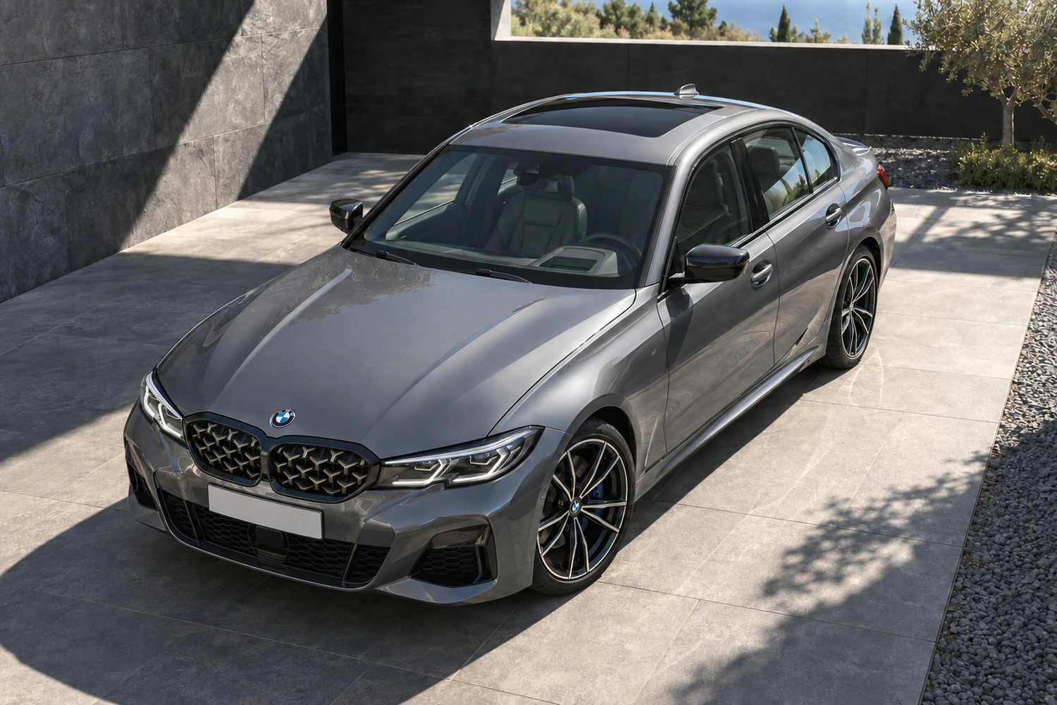 АВТО 1007141 BMW M340i G20 серый чёрный павильон