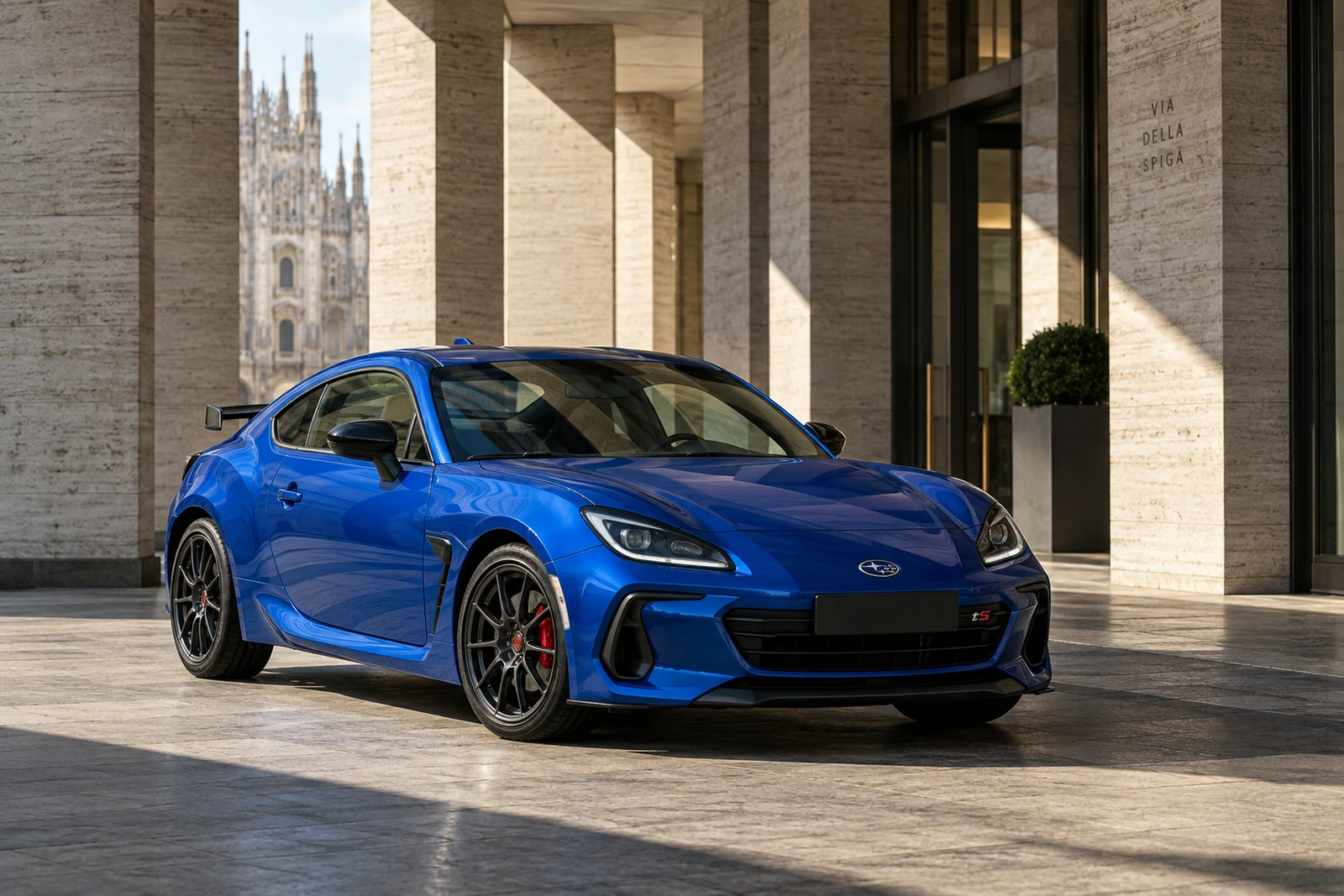 АВТО 1008660 Субару BRZ tS синий Миланская травертиновая аркада
