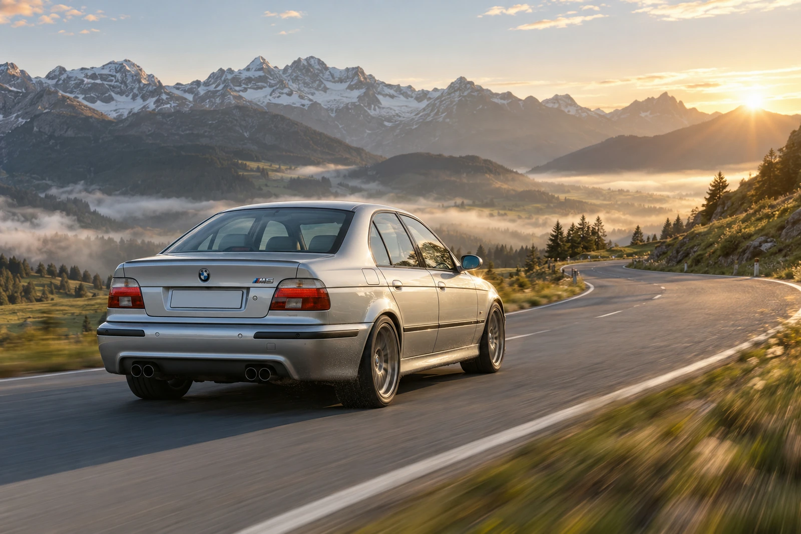 АВТО 1007780 БМВ-M5-E39-альпийский-рассвет