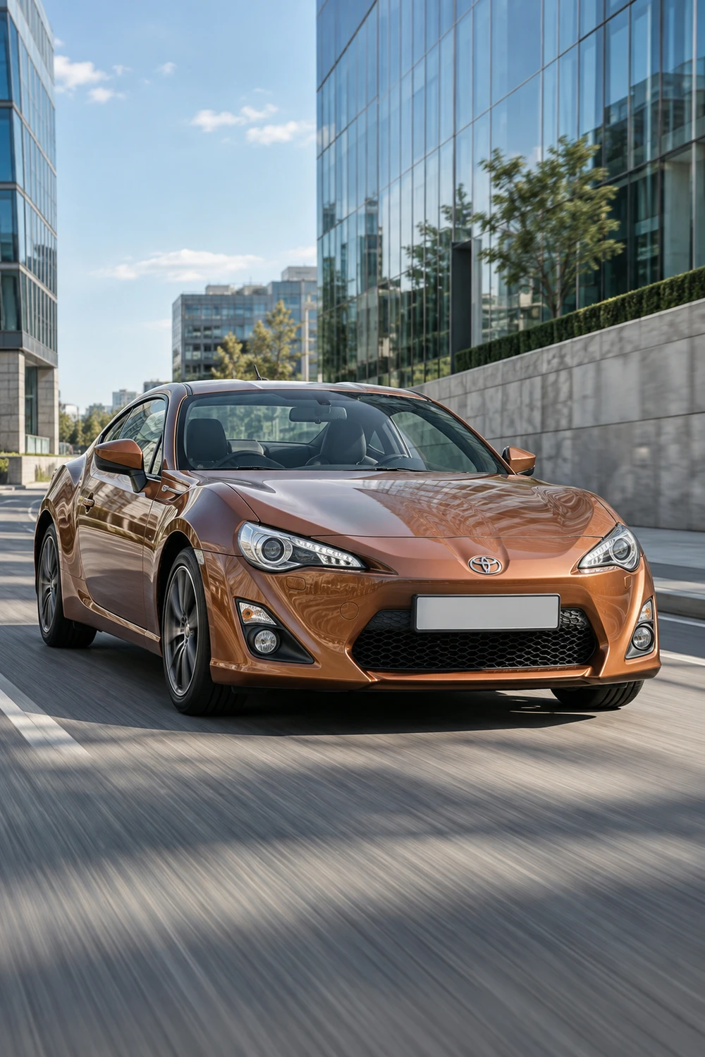 АВТО 1007095 Toyota GT86 бронзовый улица между стёклами