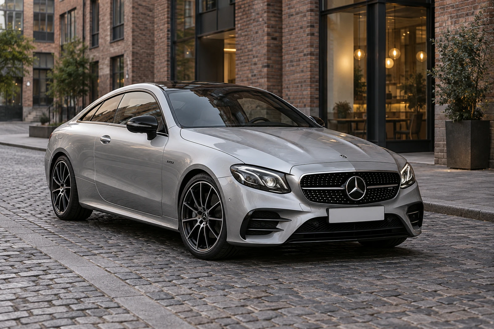 АВТО 1008354 Мерседес E53 Серебристый Мостовая