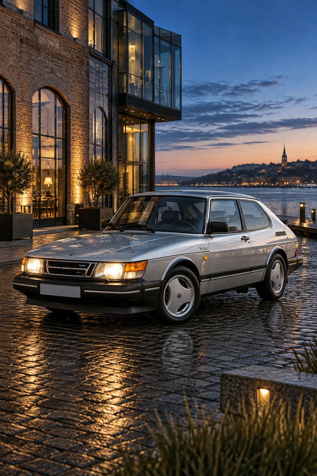 АВТО 1007715 Сааб-900-Турбо-скандинавская-набережная