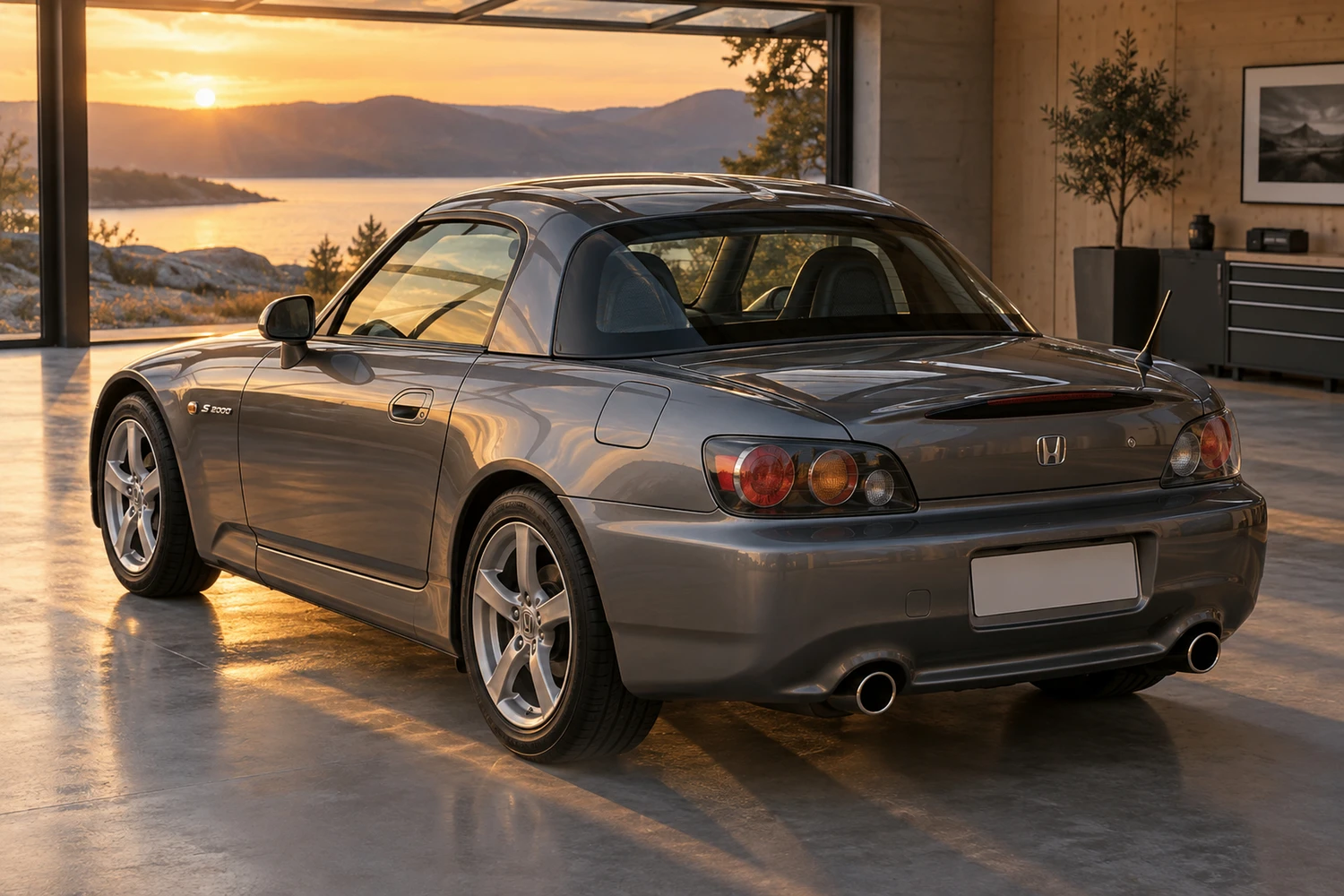 АВТО 1006932 Honda S2000 AP2 серый северный гараж