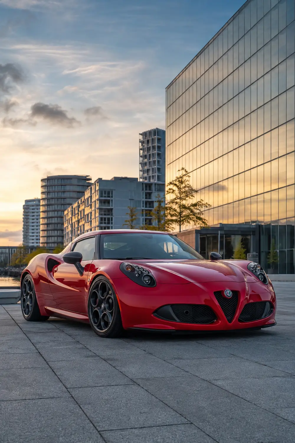 АВТО 1003839 красный Alfa Romeo 4C в Копенгагене