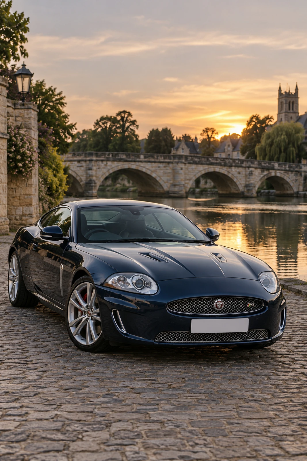 АВТО 1008219 Ягуар XKR синий Английский мост