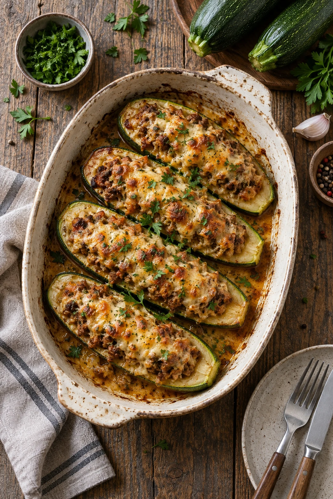 ЕДА 1000847 фаршированные кабачки с мясом