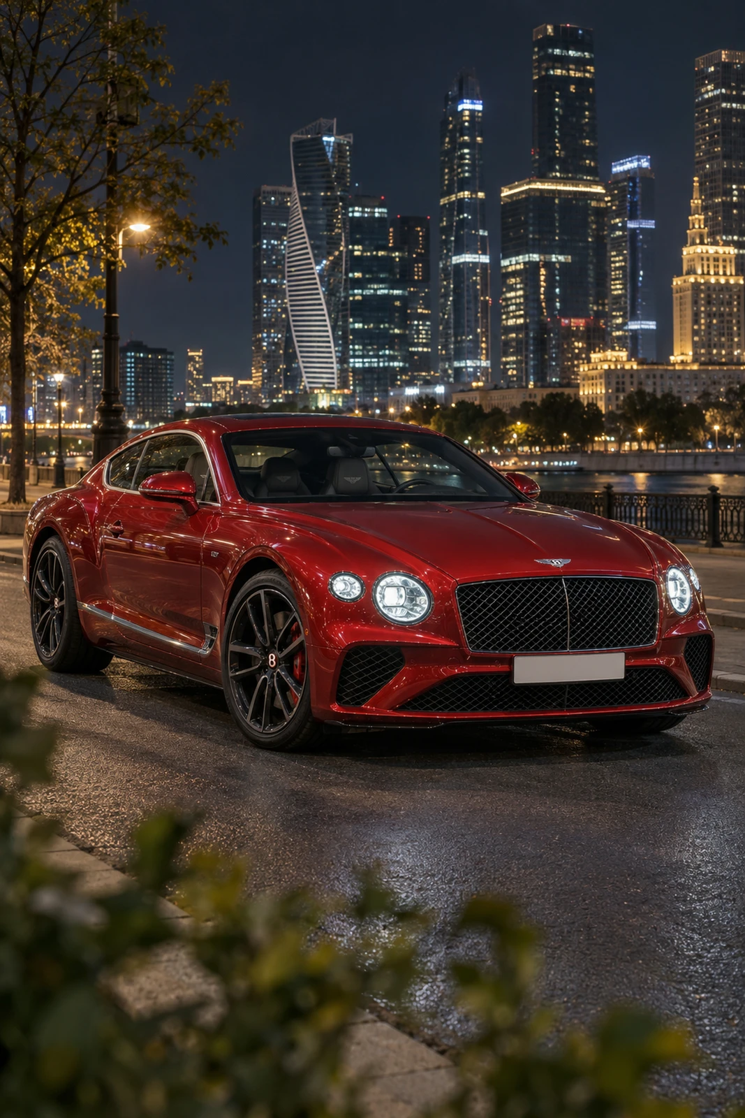 АВТО 1008113 Бентли Континенталь GT красный Москва