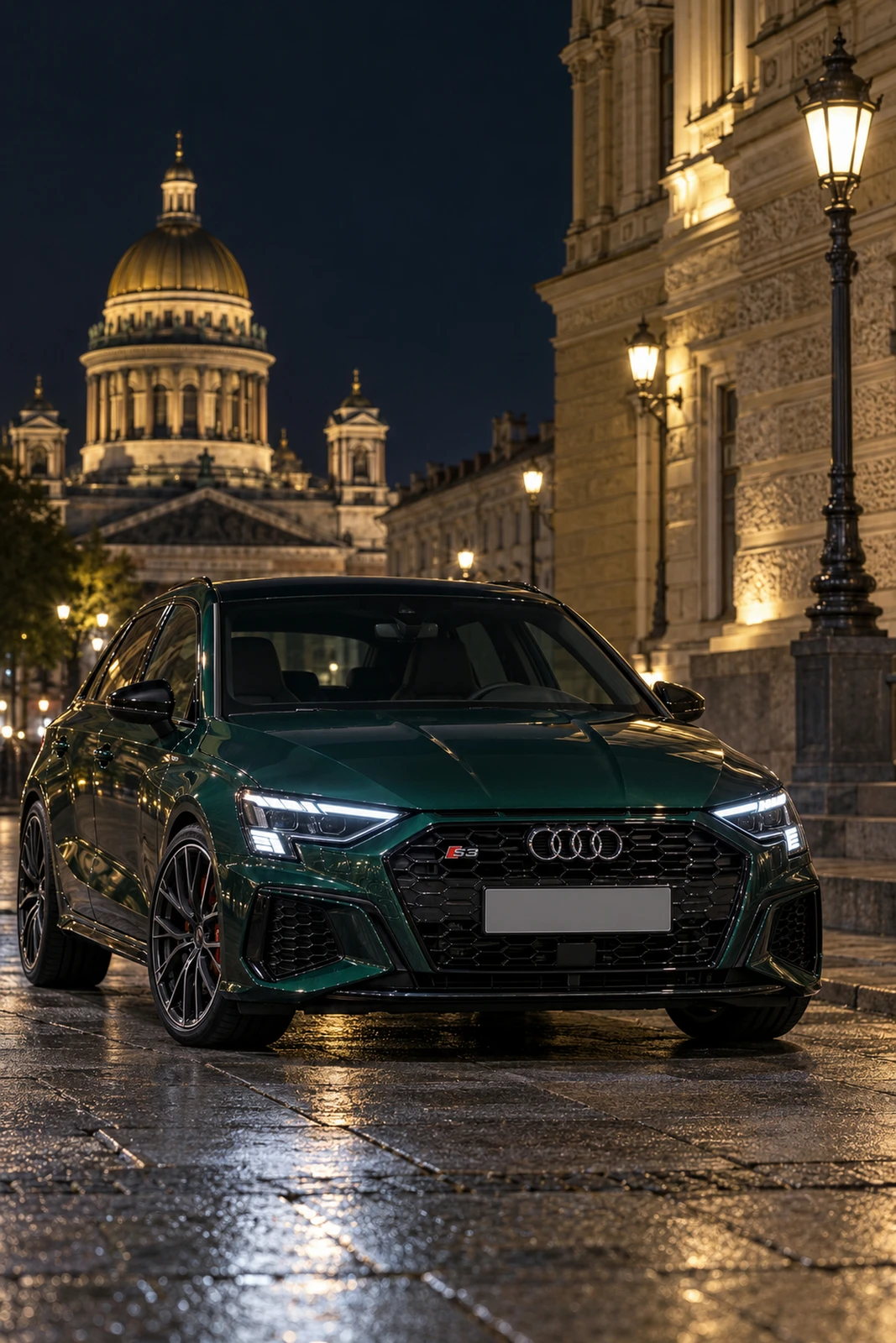 АВТО 1007937 Ауди S3 зелёный Петербург