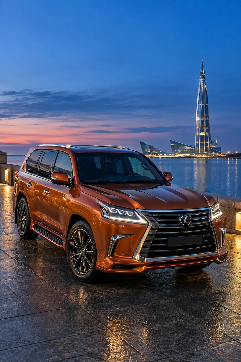 АВТО 1006722 Lexus LX570 оранжевый Санкт Петербург