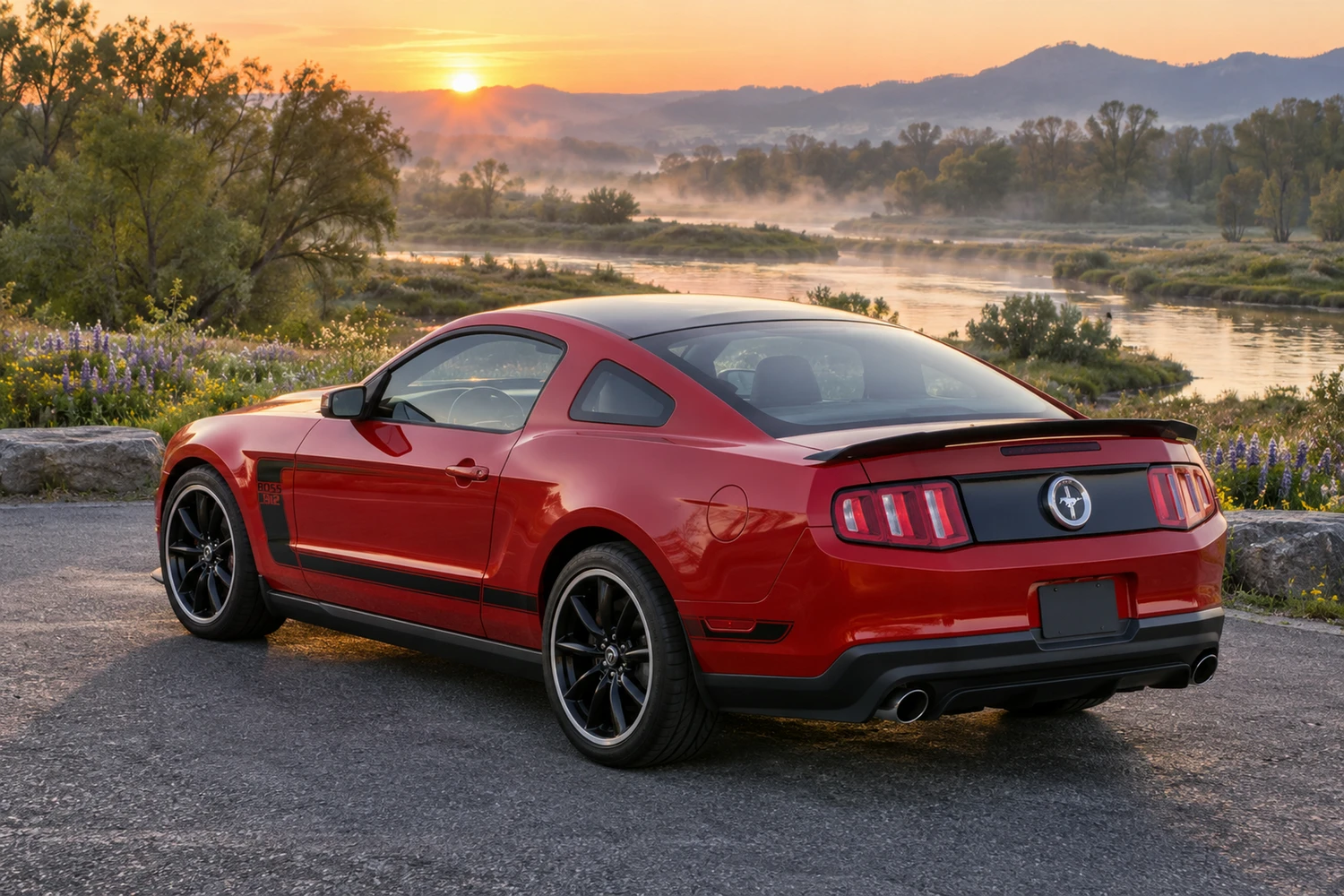 АВТО 1006829 Ford Mustang Boss302 алый утренний туман