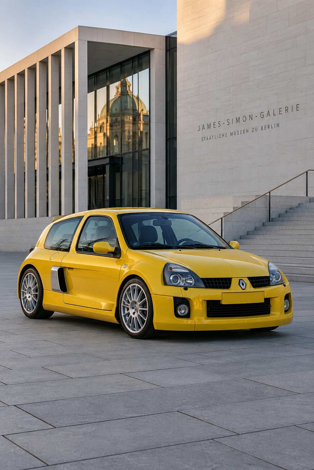 АВТО 1008459 Рено Clio V6 жёлтый Берлин музейный квартал