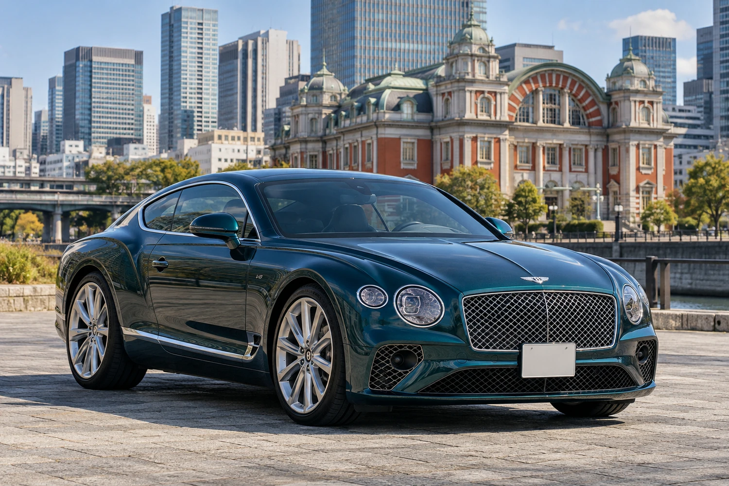 АВТО 1006740 Bentley Continental GT бирюзовый Осака