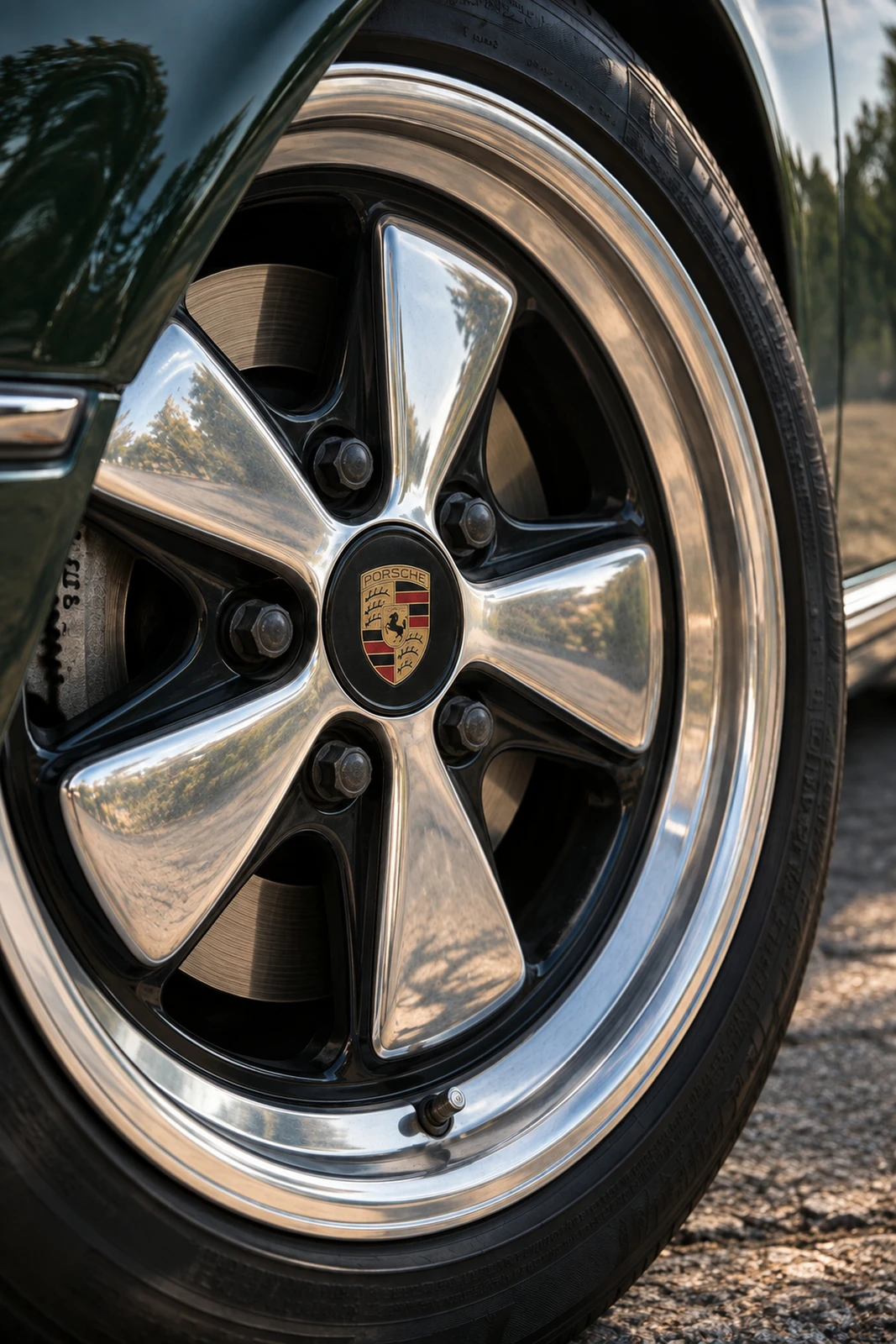 АВТО 1008195 Порше Диск Fuchs и Эмблема