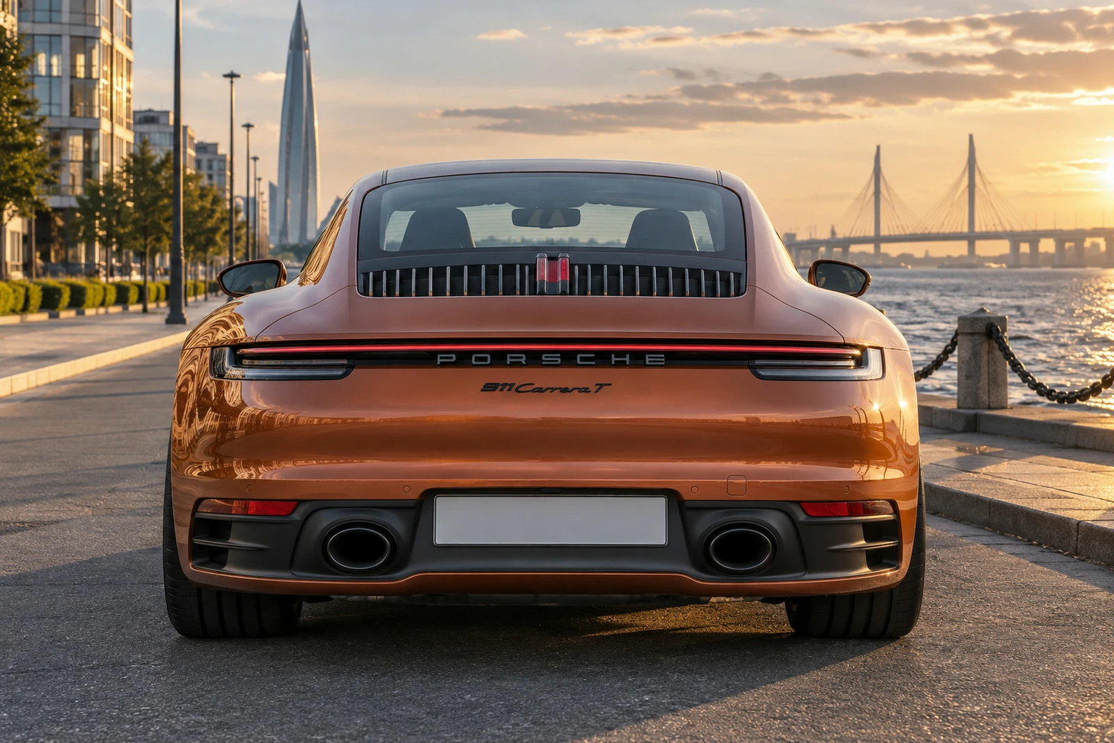 АВТО 1007866 Порше 911 Каррера T медный Петербург