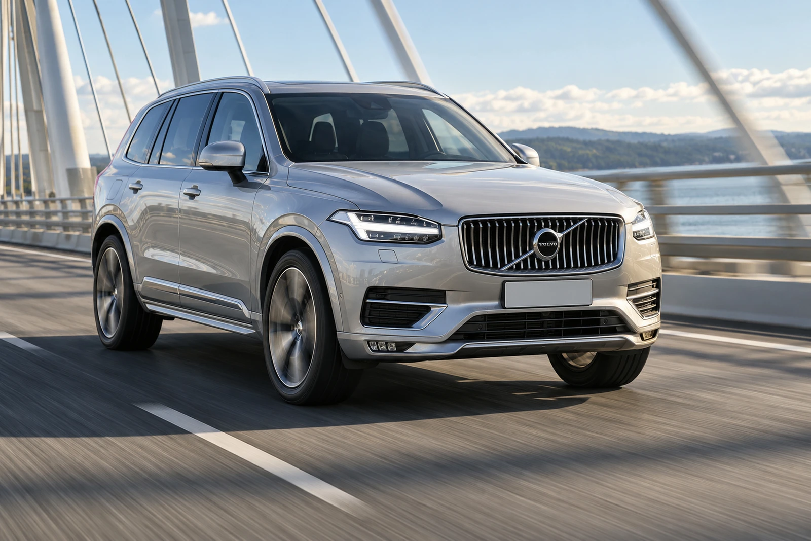 АВТО 1007978 Вольво XC90 серебристый Мост