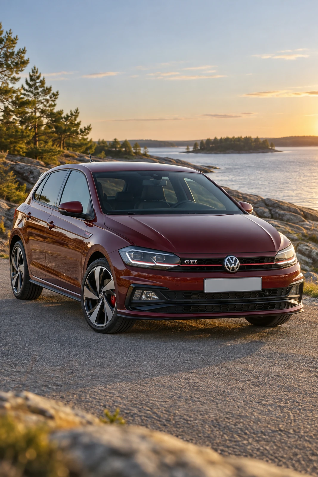 АВТО 1007961 Фольксваген Поло GTI бордовый Шведское озеро
