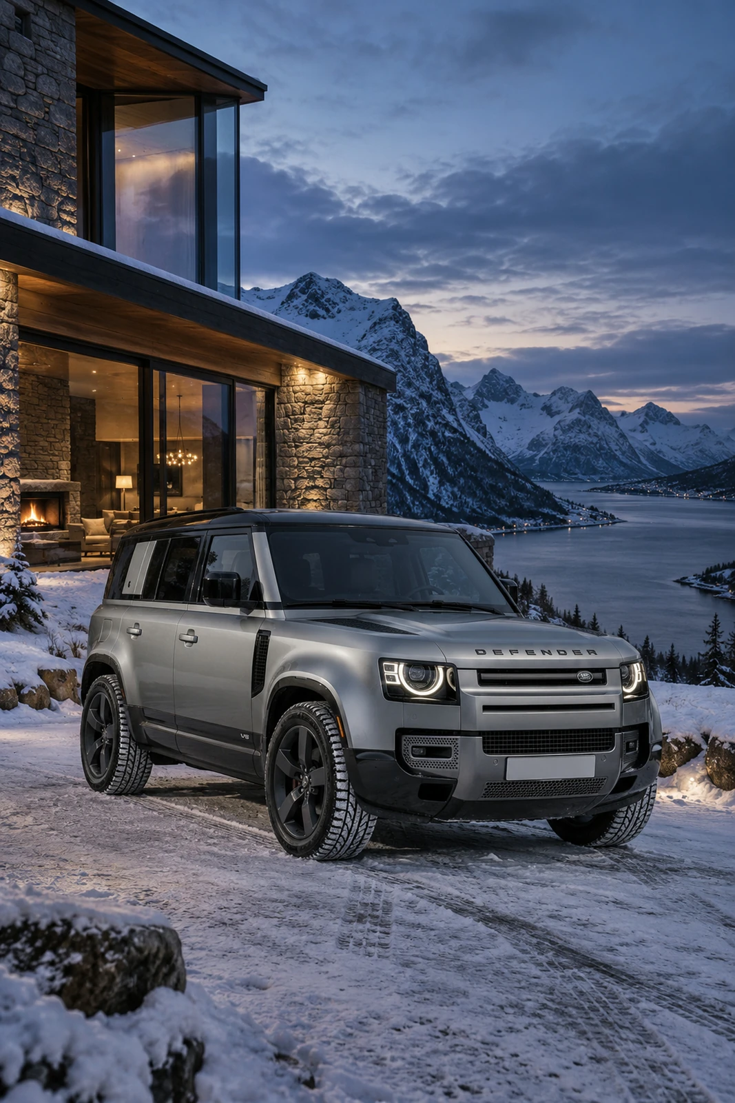 АВТО 1007791 Ленд-Ровер-Defender110-нордический-лодж