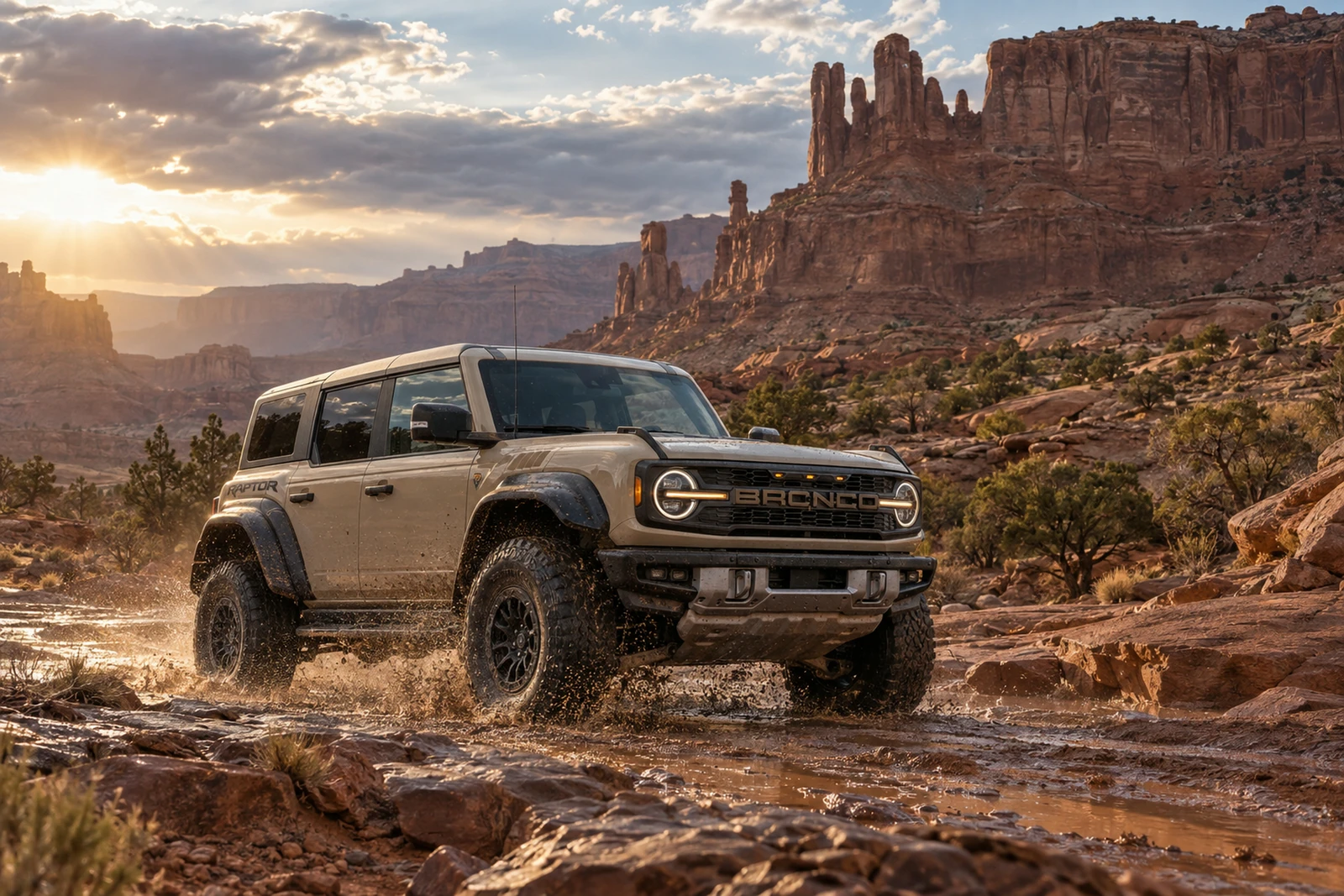 АВТО 1007740 Форд-Bronco-Raptor-красный-каньон