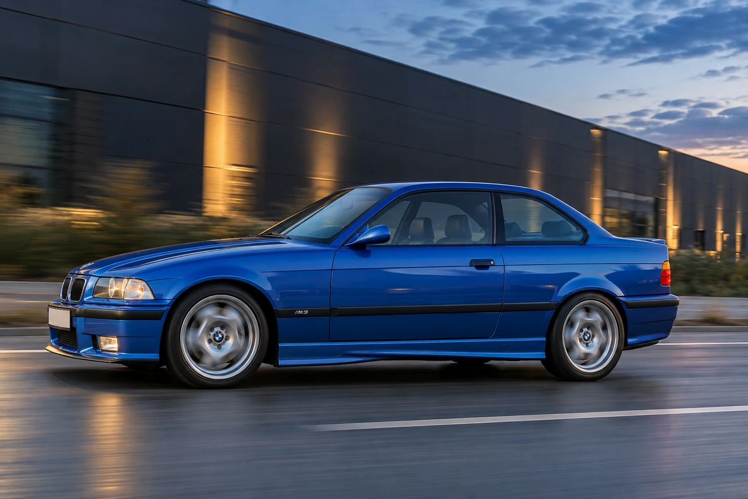 АВТО 1007163 BMW M3 E36 синий керамический фасад