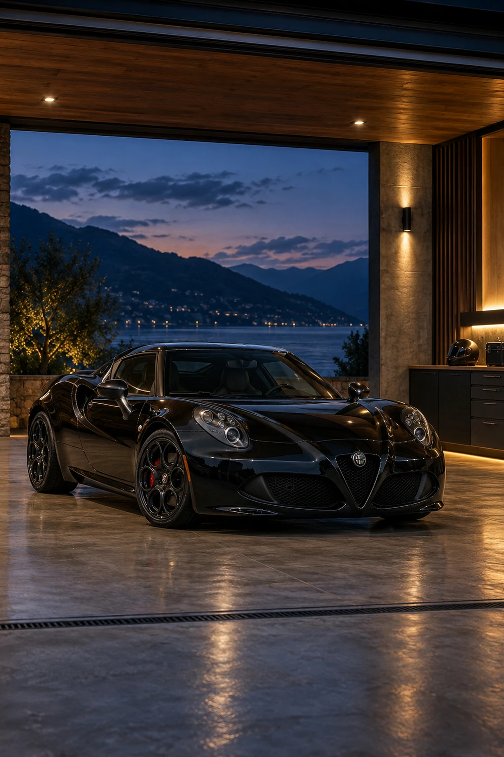АВТО 1007264 Alfa Romeo 4C чёрный клубный гараж