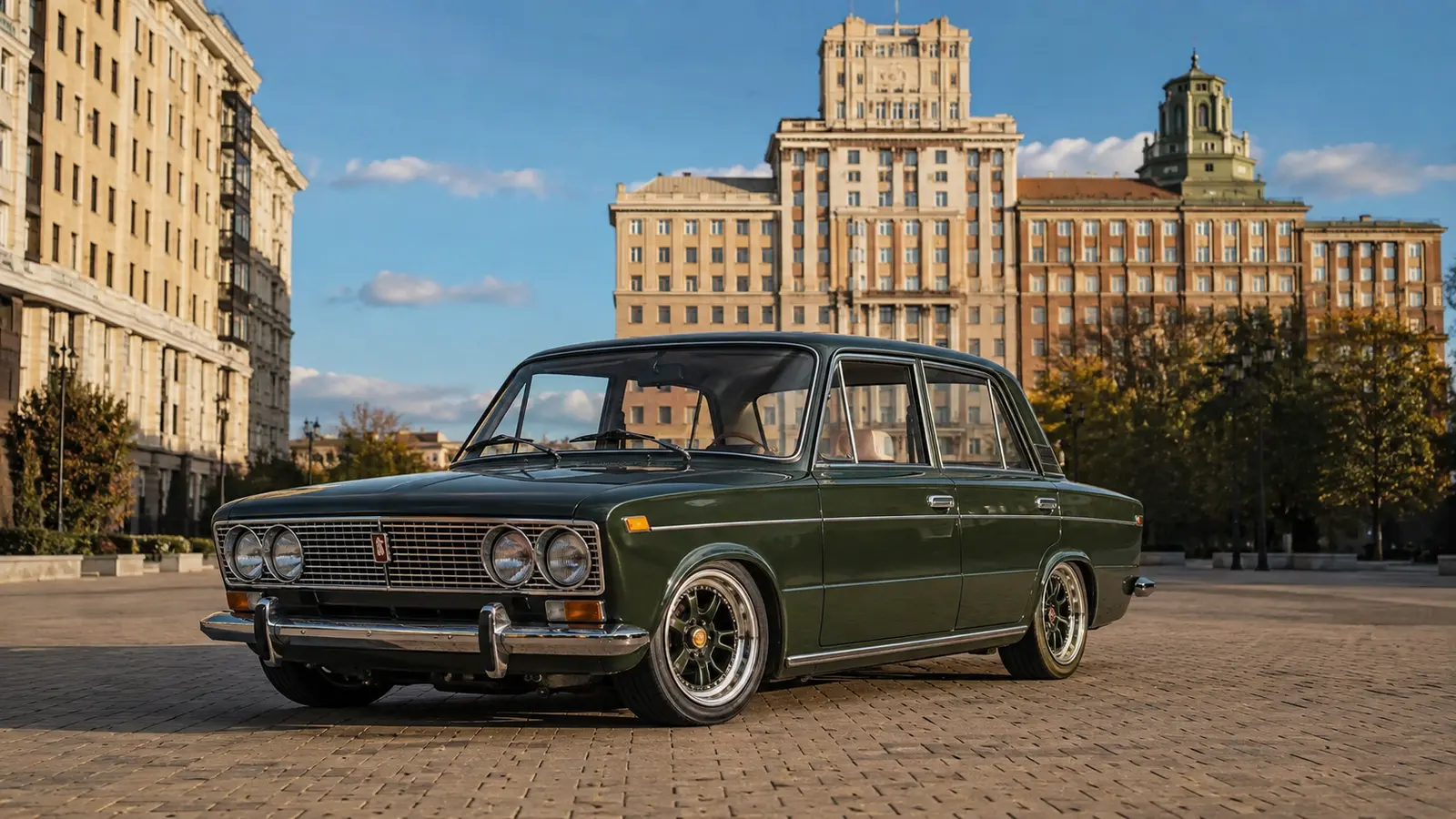 АВТО 1000574 прокаченная русская классика на городской площади