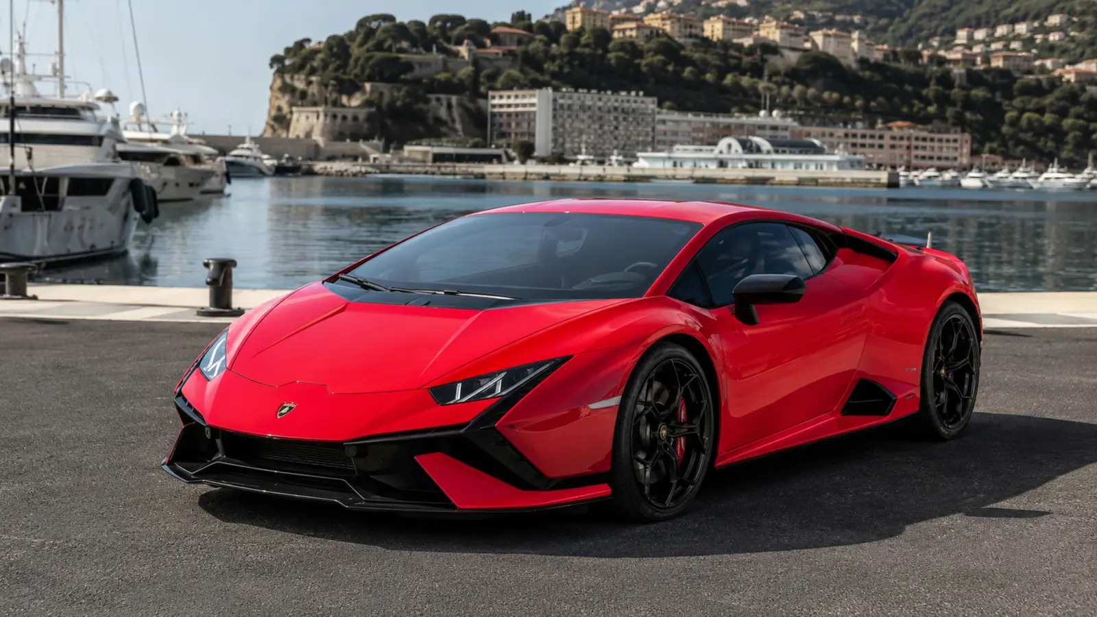 АВТО 1003129 красный Lamborghini Huracan Tecnica целиком премиальный кадр