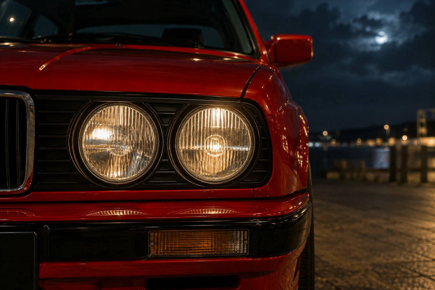 АВТО 1007115 BMW M3 E30 красный лицо двойных фар