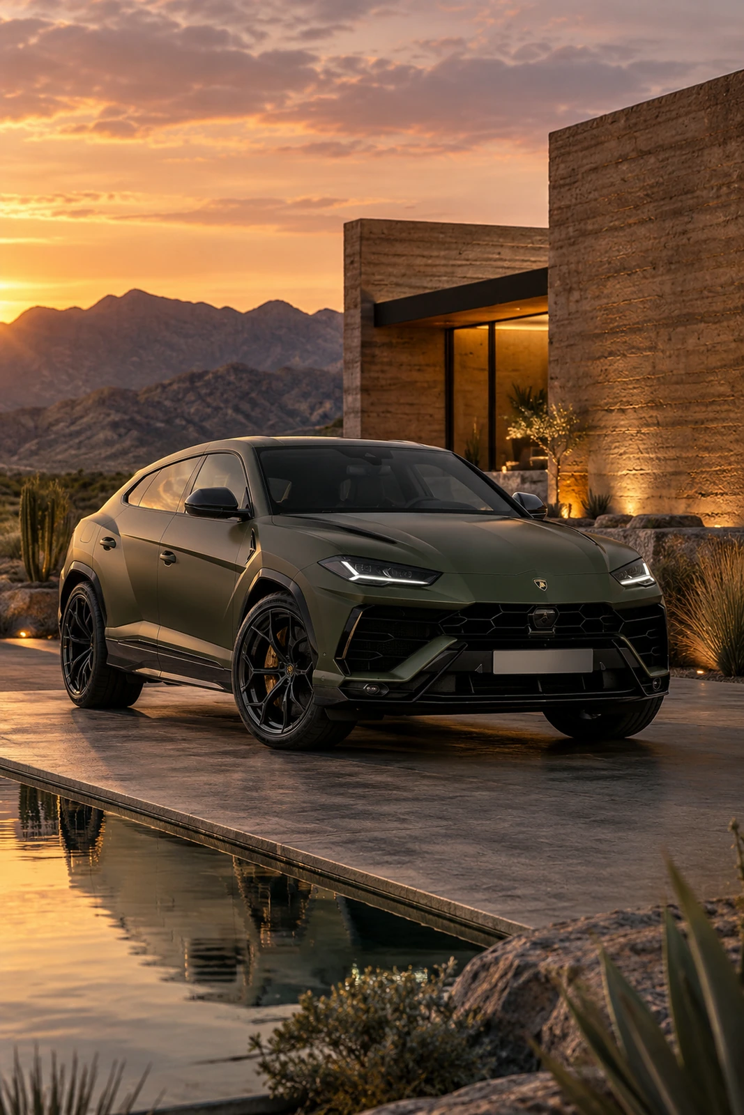 АВТО 1007781 Ламборгини-Urus-Performante-пустынная-вилла