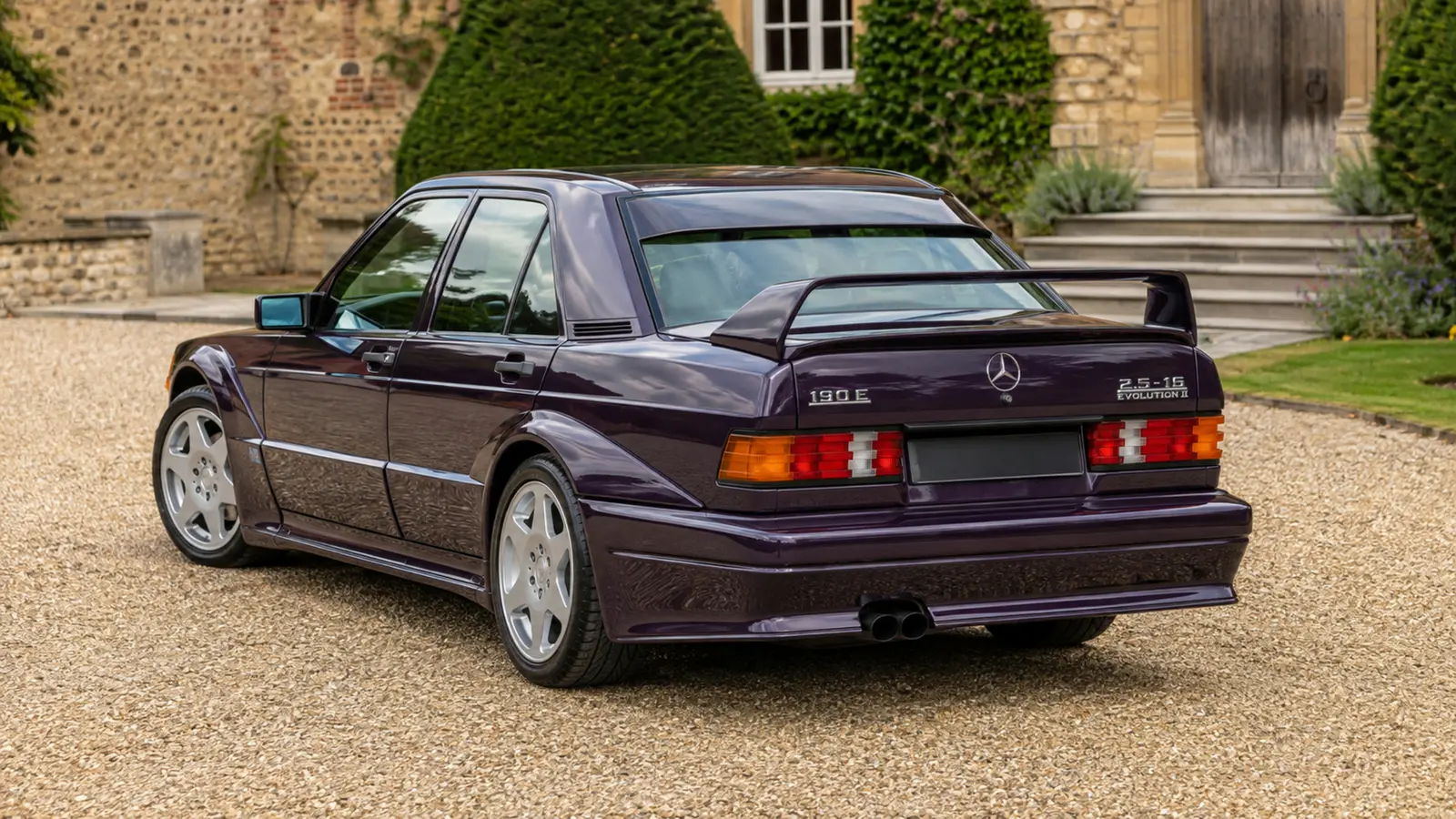 АВТО 1003111 фиолетовый Mercedes-Benz 190E Evo II крупно премиальный кадр