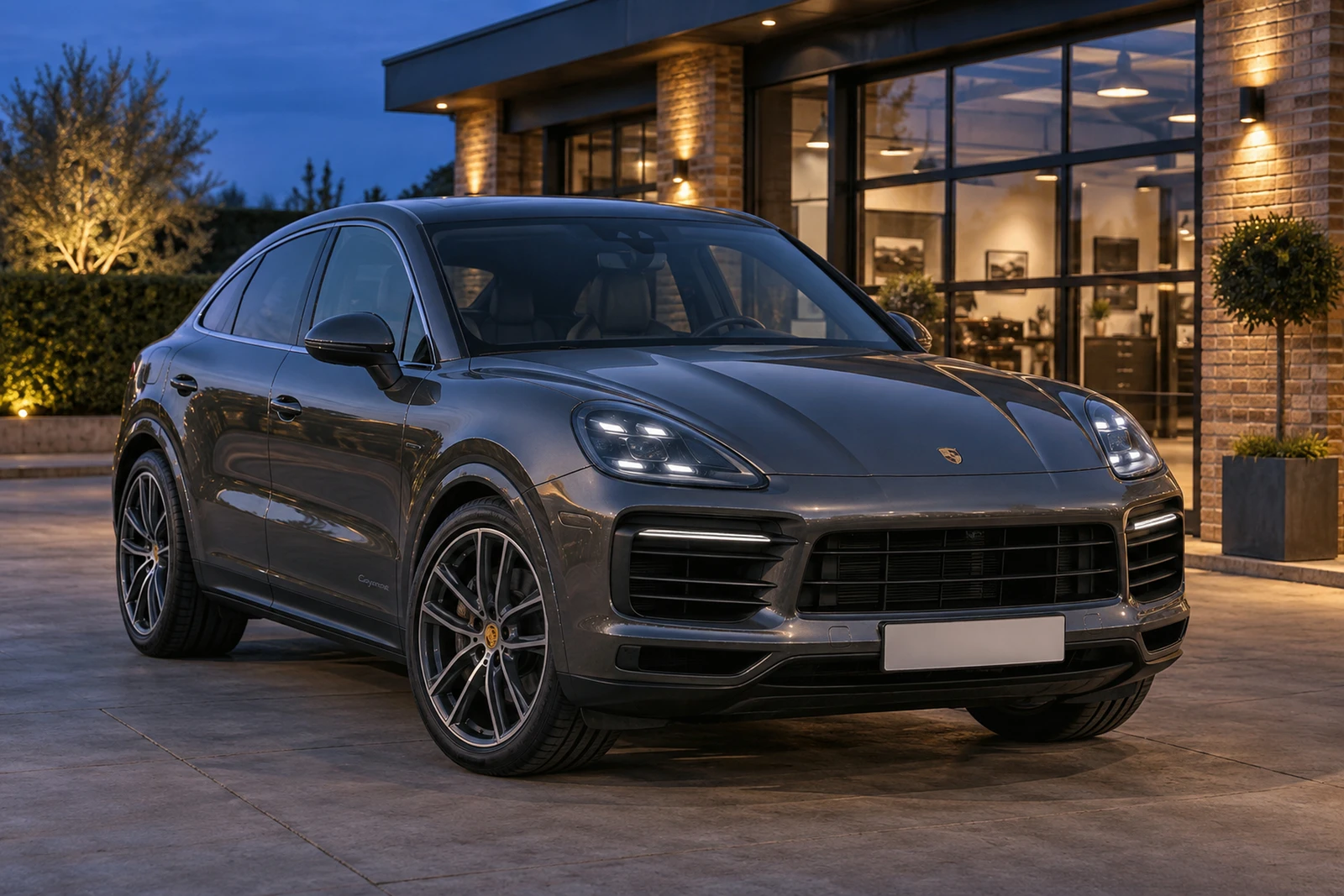 АВТО 1007994 Порше Кайен Купе графитовый Мастерская