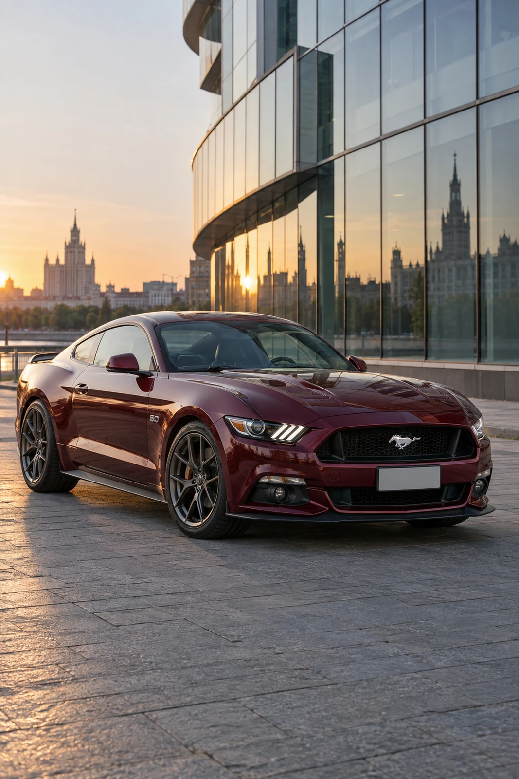 АВТО 1007909 Форд Мустанг GT бордовый Москва