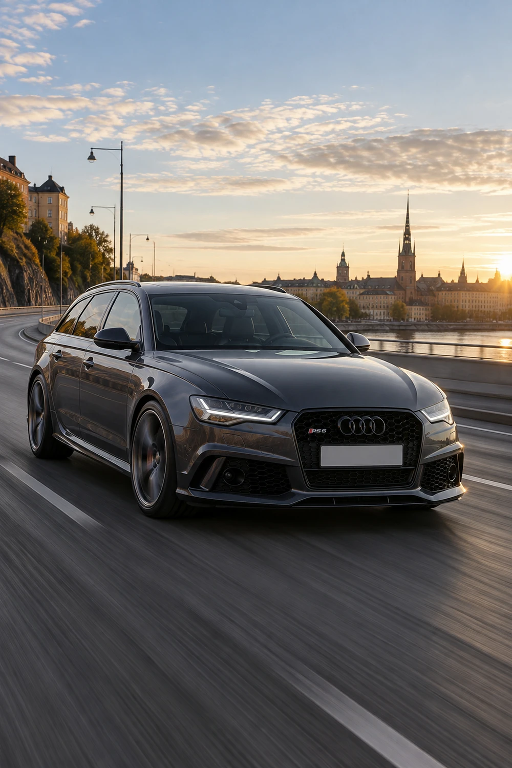 АВТО 1007276 Audi RS6 Avant C7 графит ночной проезд