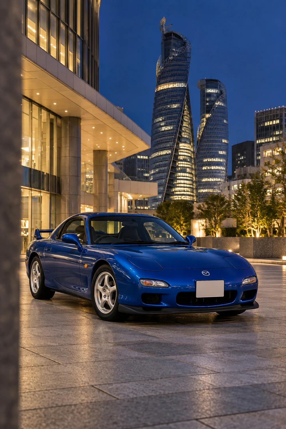 АВТО 1006838 Mazda RX7 FD лазурный Нагоя