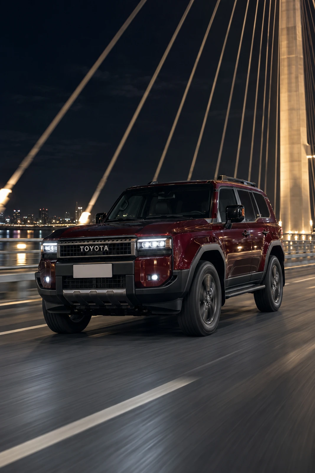 АВТО 1007857 Тойота Ленд Крузер 250 бордовый Мост
