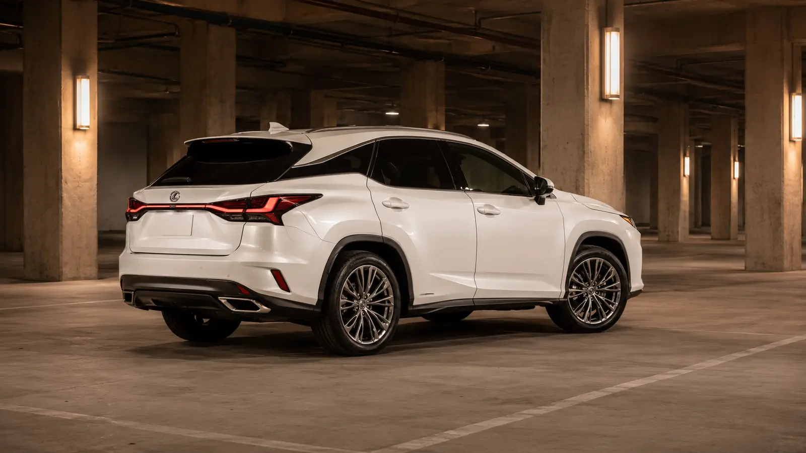 АВТО 1001648 белый Lexus RX в премиальном паркинге