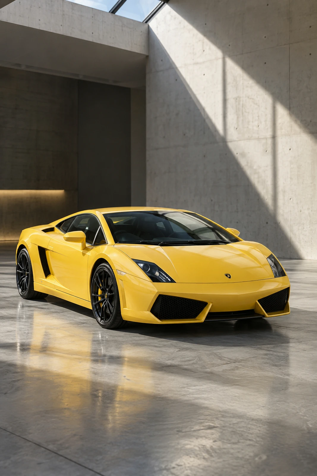 АВТО 1008473 Ламборгини Gallardo LP560 жёлтый Белый шоурум без витрины