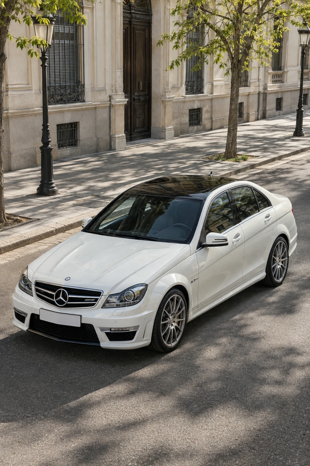 АВТО 1007410 Mercedes C63 AMG W204 белый Мадрид